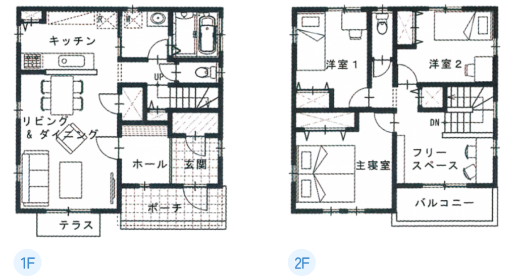 シンプルな間取り
